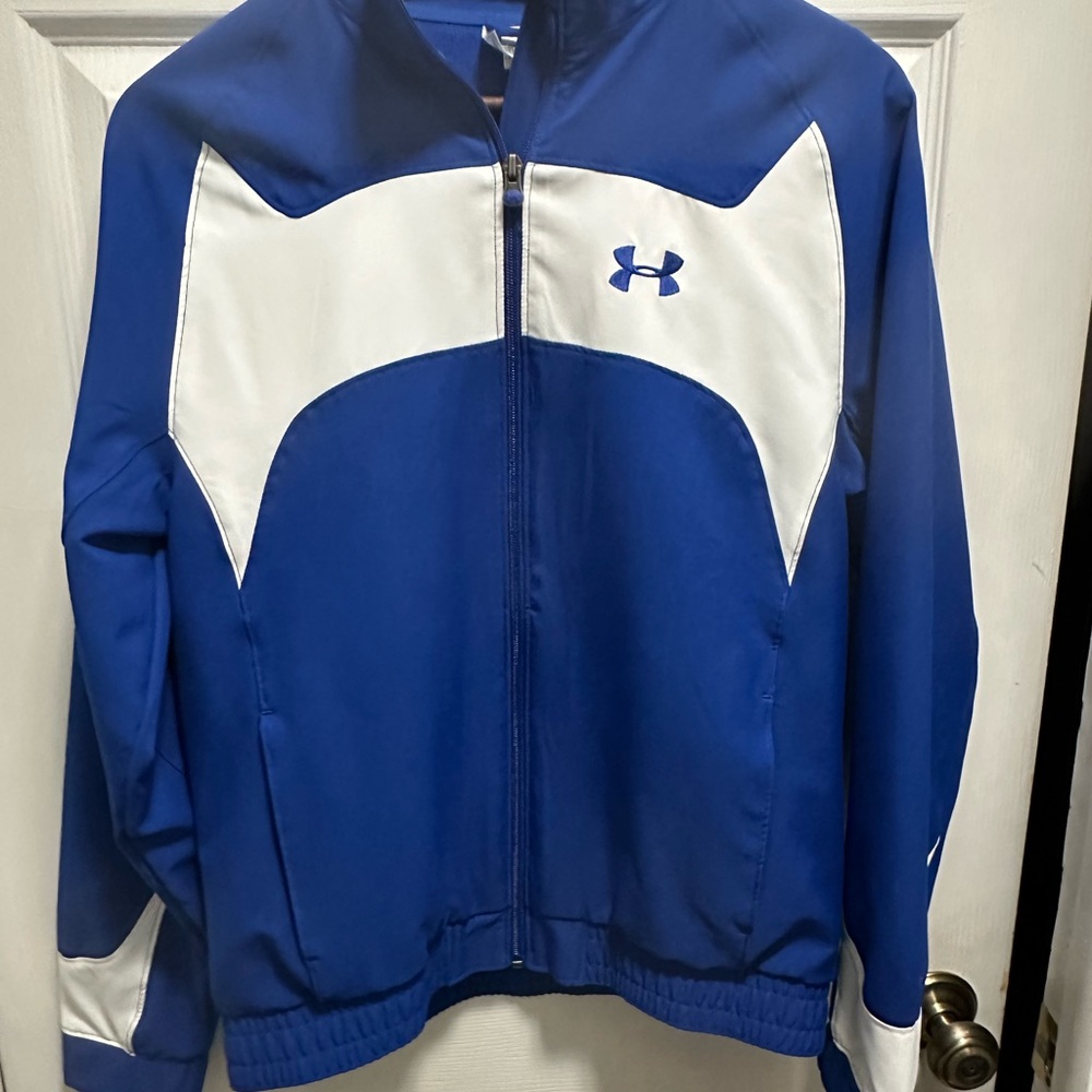 Under Armour Royal Blue and White Jacket